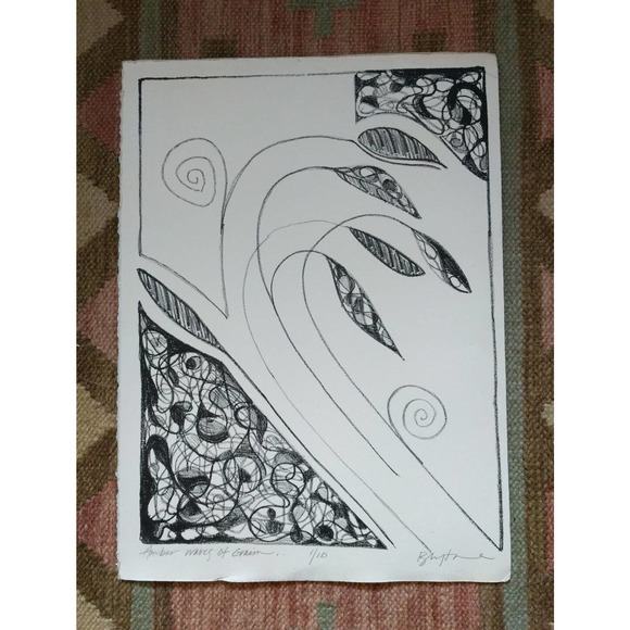 Signed and Numbered by the Artist Original - Adornments Monoprint Original - Picture 8 of 8